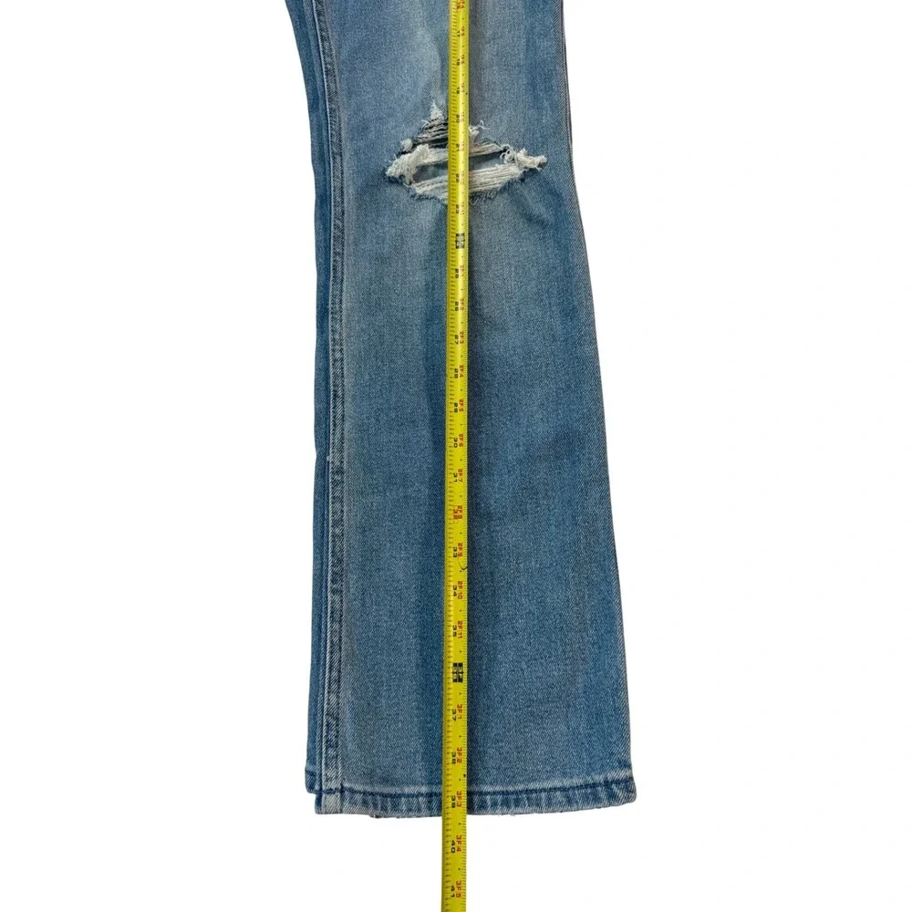 Hollister Relaxed Straight Jeans Womens 00R Blue NEW Distressed Low Rise